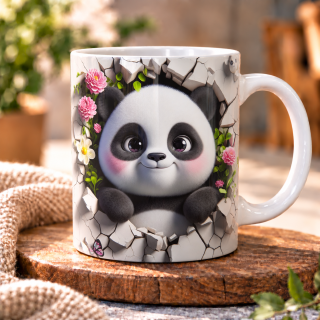 Hrnek „Roztomilá panda“ – 330 ml